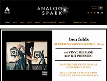 Tablet Screenshot of analogspark.com